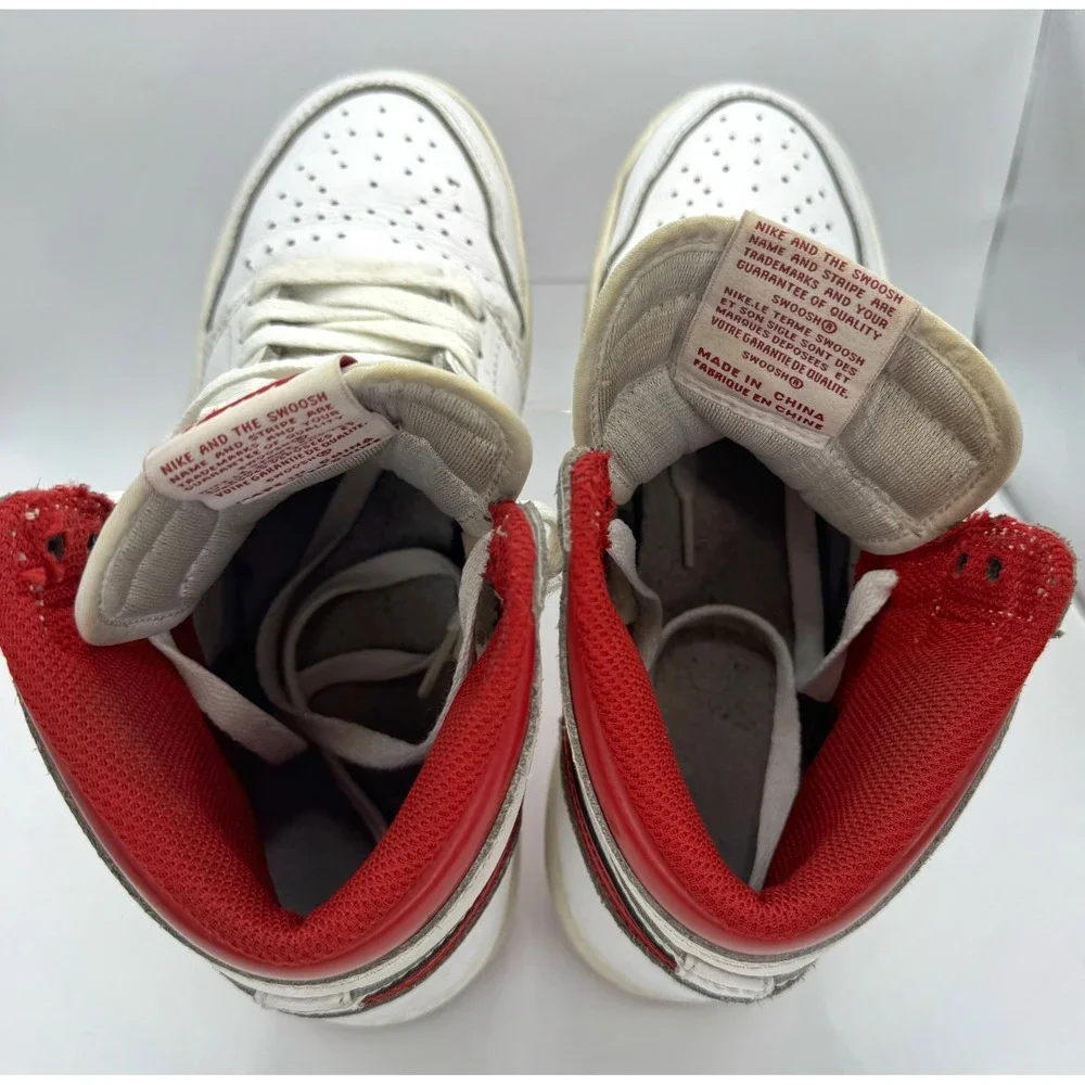 Nike Air Jordan 1 Retro High OG Metallic Red Wht 2017 Sz GS 5Y W 6.5 575441-103